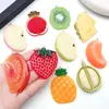Fatias de Frutas de Resina Transfronteiriças Romã Abacaxi Kiwi Pingente de Bolsa Acessórios para Chaveiro DIY Pingente