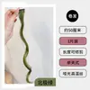 Peruca Infantil com Extensões de Cabelo Penduradas na Orelha, Extensões de Cabelo para Meninas Pequenas, Pedaços de Peruca Coloridos, Acessórios de Cabelo para Crianças, Adereço de Cabeça com Design Color-Blocking