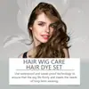 Cuidado de pelucas EELHOE, peluca de encaje, pegamento invisible, peinado de pelucas, cuidado del cabello