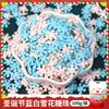 Decoração de Bolo de Natal Contas de Açúcar Atacado Basto de Natal Comestível Contas de Floco de Neve Azul e Branco Ingredientes para Assar Sobremesas