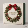 Caixa de Papel para Guirlanda de Natal Caixa de Presente de Luxo Fabricante Venda Direta Atacado Personalizado Personalização por Desenho Fábrica de Origem Em Estoque