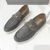 Mocasines para mujer, nueva colección primavera/otoño 2026, estilo británico, planos sin cordones con hebilla metálica, cómodos y de suela plana