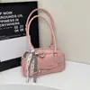 Bolsa de Ombro Grande Capacidade Nova Tendência Retro Verão 2025 Moda Casual Portátil Bolsa de Boliche Bolsa Feminina