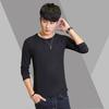 Camiseta Masculina Lisa de Manga Longa com Gola Redonda Casual Masculina Branca Pura Slim Camada Base Multicolor Primavera e Outono Aliexpress