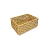 Cesta de Almacenamiento Tejida sin Forro Caja de Almacenamiento para Mesa de Centro de Escritorio Cesta de Almacenamiento para Snacks Cosméticos Caja de Almacenamiento de Ratán Hogar