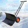 Pala de Nieve Empuje Manual Equipo de Retiro de Nieve Arado de Nieve con Ruedas Propiedad Vial Ensanchamiento Herramienta Doméstica Leide Zhu