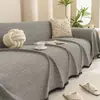 Toalla de Sofá de Color Sólido Simple Todas las Estaciones Universal Nuevo Estilo Algodón Falso Lino Resistente a Arañazos Funda Completa para Sofá Manta Tela Cubierta