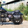 Muscle car Lobo adequado para xiangshuai XS650N alforje retro caixa lateral modificação bolsa para capacete impermeável liberação rápida especial