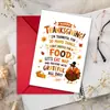 Compra directa transfronteriza tarjetas de felicitación divertidas de pavo para Acción de Gracias con texto creativo, bendiciones navideñas y tarjetas de agradecimiento para familiares y amigos