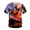 2021 nuevo juego animación LOL estampado digital manga corta hombres y mujeres 3DT camisa fabricantes una generación de cabello
