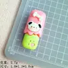 Accesorios de resina de barra de chocolate de dibujos animados, pegamento de crema, llavero DIY, cuerda para pasador de pelo, material de flor para zapatos