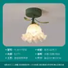 [Yan Xuan] Lámpara de pasillo de flor de lirio de los valles crema francesa, moderna, simple, creativa, para entrada de hogar, lámparas de techo