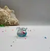 Casa de Muñecas DIY Luminosa Mini Pecera de Vidrio Peces Koi Pequeños Artificiales Mini Vaso de Vidrio Juguete para Casa de Juego Adornos