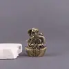 Lingote de Latón Serpiente Doce Constelaciones Serpiente de la Suerte Decoración Retro para el Hogar Escritorio de Oficina Mascotita para el Té Artesanías Adornos
