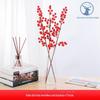 Simulação de fornecimento fruta vermelha única 6 garfos 7 frutas Fruta de Azevinho sala de estar casa arranjo de flores decoração fruta rica fruta da fortuna