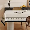 Mantel vintage estilo francés, impermeable y resistente al aceite, mantel sin lavado, nuevo modelo 2025, lujo ligero con sensación de alta gama, mantel para mesa de centro resistente al calor