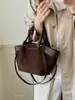 Bolso tote grande de ante vintage transfronterizo para mujer, nuevo bolso de hombro para ir al trabajo de otoño 2026, bolso cruzado versátil