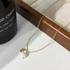 Diseño de Nicho Collar de Perlas de Agua Dulce Natural Colgante de Perla Única Cadena para Clavícula Collar de Lujo Ligero de Moda
