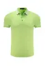 Nueva camisa polo de hombre hecha a medida moda manga corta lana grabada cuello alto publicidad stand impresión LOGO