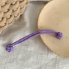 Cuerda para el pelo tejida simple de alta elasticidad con nudo chino de moda nacional, cuerda para el pelo doble gruesa enérgica y dulce, accesorios para el cabello