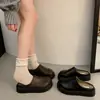 Medias zapatillas cerradas estilo Birkenstock para mujer, con suela gruesa, que aumentan la altura, cubiertas de cuero, forradas de vellón, nueva colección otoño/invierno 2026, zapatillas de algodón Birkenstock