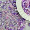 Contas Mistas de Pérola Imitação de Forma Irregular em Duas Cores ABS para DIY/Pulseira Chaveiro Corrente de Celular Grampo de Cabelo Materiais de Joalheria