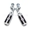 Tapetes de Goma para Pedales de Motocicleta Pedales Impermeables Tapetes de Aleación de Aluminio Tubos de 1 pulgada para Parachoques