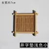Porta-xícara para cerimônia do chá acessórios para jogo de chá japonês porta-copo de bambu esteira para bule em forma de cruz produtos de bambu feitos à mão Anji atacado
