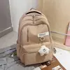 Mochila simples para meninos, estudantes universitários, estudantes do ensino médio, grande capacidade, bolsa de ombro dupla para meninas, estilo acadêmico, versão coreana, bolsa de ombro dupla para casais
