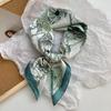 Lenços Quadrados 70, Estilo Coreano Novo de Alta Qualidade, Xale Doce e Fresco de Imitação de Seda, Turbante, Faixa de Cabelo, Lenço de Seda para Cintura, Personalizado