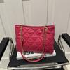 Grande Capacidade Rhombic Bag Mulheres 2024 Nova moda All-match moda Cadeia Shoulder Bag Portable Shopping Bag Tote Bag