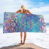 Toalla de Playa de Microfibra Doble Cara de Terciopelo Transfronteriza con Impresión Digital de Logo Personalizado, Toalla de Baño Rectangular Grande, Gruesa y Suave
