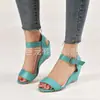 Nuevos Zapatos de Mujer Juyuan Primavera/Verano 2026 para Wish, Amazon y Sitios Web Independientes - Sandalias de Cuña de Talla Grande para Comercio Exterior Europeo y Americano