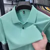 2026 Verano Nuevo Estilo Camiseta de Manga Corta de Algodón Puro Polo de Cuello Camisero de Manga Corta de Verano Top de Manga Corta de Color Puro