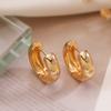 Austrália Antiga Europa e América Simples Luz Luxo Cobre Banhado Ouro Verdadeiro Zircão Brincos Vintage Feminino INS Nicho Personalizado Brincos Combinados Novos