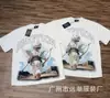 Comércio Exterior Atacado Moda Americana Emoção Mista Polvo Alienígena Strass Anjo Manga Curta Casal Estampa Total Camiseta