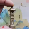 Lighthouse de Piedra Creativo Japonés para Escritorio Estilo Zen Linterna Falsa de Piedra Torre Hueca Mesa de Arena Bonsái Acuario Paisaje Micro
