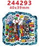 Acessórios de Acrílico Desenho Animado com Glitter Transfronteiriço Acessórios para Joias DIY de Resina Patch Grampo de Cabelo Grampo de Cabelo Gt-T-211731