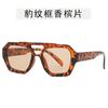 Óculos de Sol de Cor Irregular com Lente Dupla Moda Feminina Óculos Personalizados Transfronteiriços Óculos Retro Street Style de Celebridade da Internet Tendência