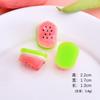 Comida de dibujos animados, juego de sandía tridimensional, accesorios de bricolaje, simulación de resina, tarjeta para el cabello, funda para teléfono móvil, accesorios pequeños de escritorio