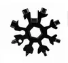 Llave Multifuncional de Copo de Nieve 18-en-1 Multi-Propósito Hexagonal Flor de Ciruelo Baño Acero Inoxidable Universal Portátil Juego de Herramientas