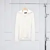 Dragón Marino Warren Felix Otoño/Invierno Versátil Ajustado Elegante Top Suéter de Punto de Lana con Cremallera de Manga Larga para Mujer