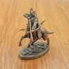 Cobre macizo blanco retro Modelo de Soldado Soldado hecho a mano orcos adornos de ajedrez para juegos de mesa juguetes de regalo para niños