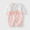 Liquidación de Tallas Agotadas - Mono Romper de Primavera y Otoño para Bebés Niñas Recién Nacidas, Atuendo Estilo Princesa para Primer Mes y Cien Días