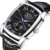 Reloj de Cuarzo Barril de Vino Dawn CHENXI Reloj Cuadrado Reloj Casual para Hombre con Correa Impermeable Reloj de Personalidad 8209