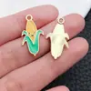 Estilo Misto Gotejamento de Óleo Prata Tibetana Pinha Colheita de Milho Festival Girassol Pingente Pulseira de Charme DIY Brinco Acessórios de Joia