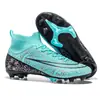 Zapatos de Fútbol Zapatos de Entrenamiento Estudiantes Transfronterizos Niños Adultos Talla Grande Caña Alta Comercio Exterior Zapatos de Fútbol Juvenil Uñas Largas Rotas para Hombre