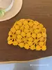 Gorro Moderno Calado de Flores para Niños, Gorro Fino de Punto para Primavera y Verano, Elegante Sombrero de Sol para Niñas