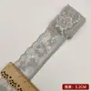 Nuevo ribete de encaje elástico prensado de colores, 3.2 cm de ancho, para proyectos de bricolaje, adornos de faldas y accesorios para cortinas