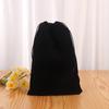 Saco de flanela de flanela de fábrica, bolsa de armazenamento com cordão, fundo de malha de urdidura, bolsa de flanela colorida, bolsa de embalagem de joias